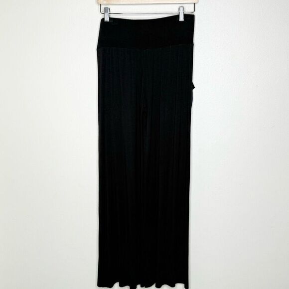 SEN Black Knit Wide Leg Pull On Pants - Women’s US 2 - Picture 5 of 8